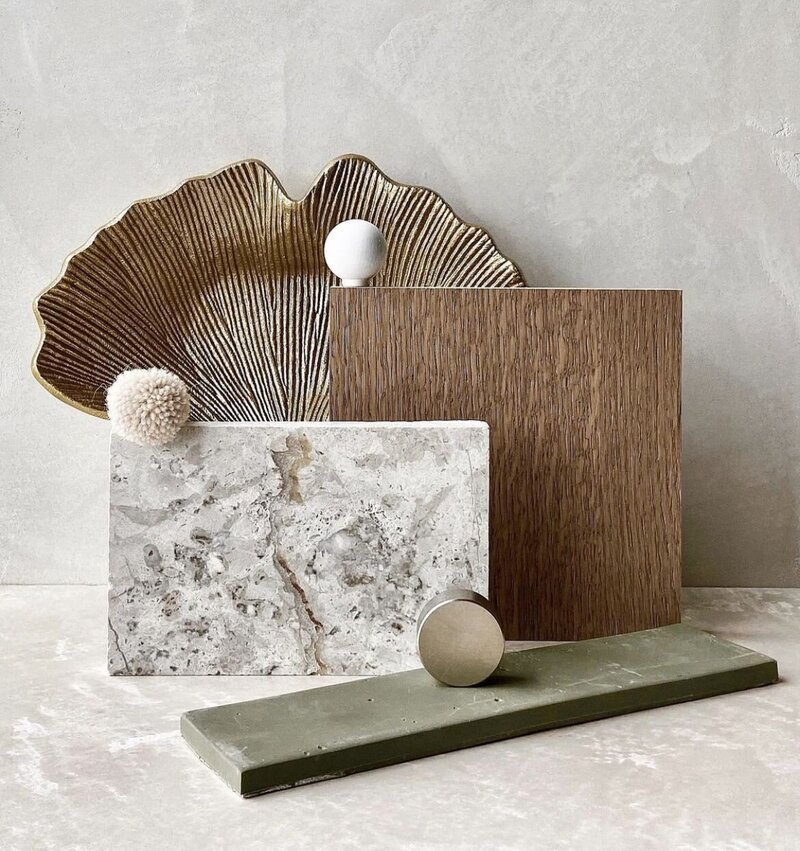 Sculptural interior material and finish study